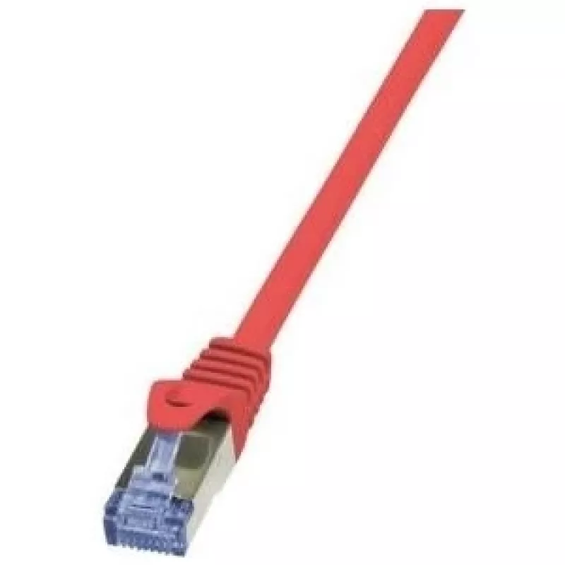 Tinklo kabelis LogiLink 7,5m RJ-45 Cat6a raudonas