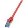 Tinklo kabelis LogiLink 7,5m RJ-45 Cat6a raudonas