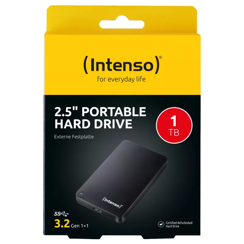 Nešiojamasis kietasis diskas 1 TB atnaujintas, išorinis kietasis diskas (juodas)