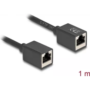 Tinklo kabelis DeLOCK 90325 RJ-45 Cat6a 1 m Juodas