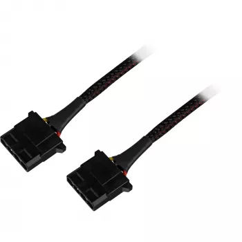 Sharkoon SATA Y maitinimo adapteris 4P Molex 0,15 m juodas - skaitmeniniams/duomenų - maitinimo šaltinis