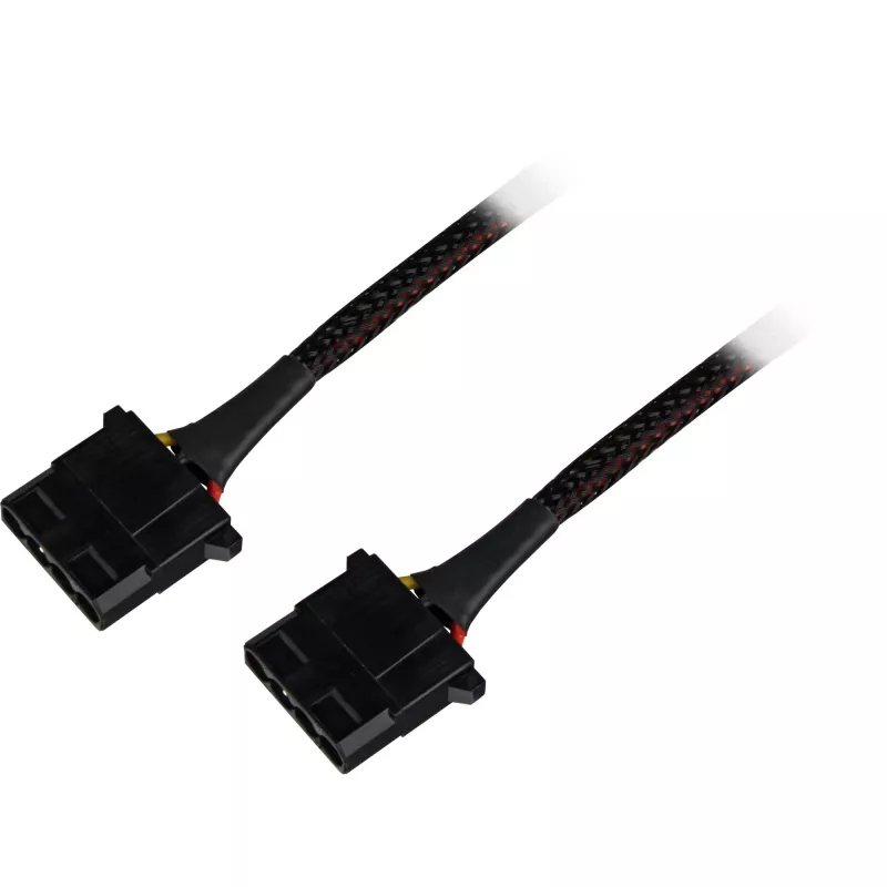 Sharkoon SATA Y maitinimo adapteris 4P Molex 0,15 m juodas - skaitmeniniams/duomenų - maitinimo šaltinis