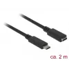 USB kabelis DeLOCK SuperSpeed USB 3.2 Gen 1 2m USB C juodas