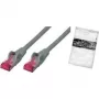 Tinklo kabelis ShiverPeaks BS75730-A 30 m Cat6a S/FTP Pilkas