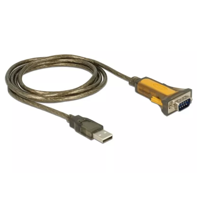 Nuoseklusis kabelis DeLOCK 65840 USB Type-A DB-9 1,5 m juoda geltona