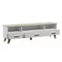 Cama RTV stand LOTTA 180cm Balta + sonoma oak