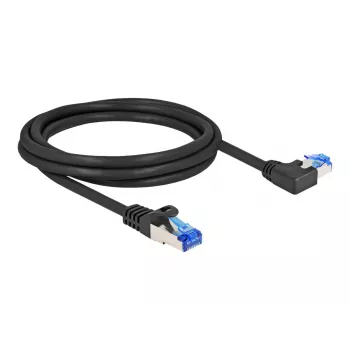 DELOCK RJ45 Cat.6A S/FTP tinklo kabelis, 2 m, juodas
