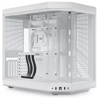 PC korpusas HYTE Y70 Midi Tower baltas – palaiko EATX, GPU iki 42,2 cm, CPU aušintuvo aukštis 18 cm
