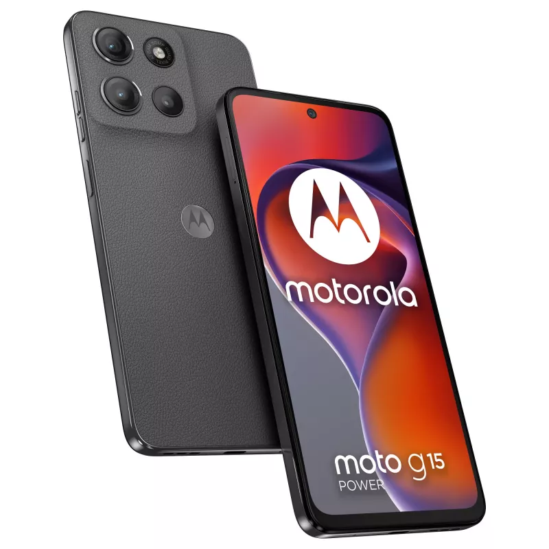 Motorola moto g15 power 17.1 cm (6.72 col.) Dual SIM Android 15 4G USB Type-C 8 GB 512 GB 6000 mAh Pilka