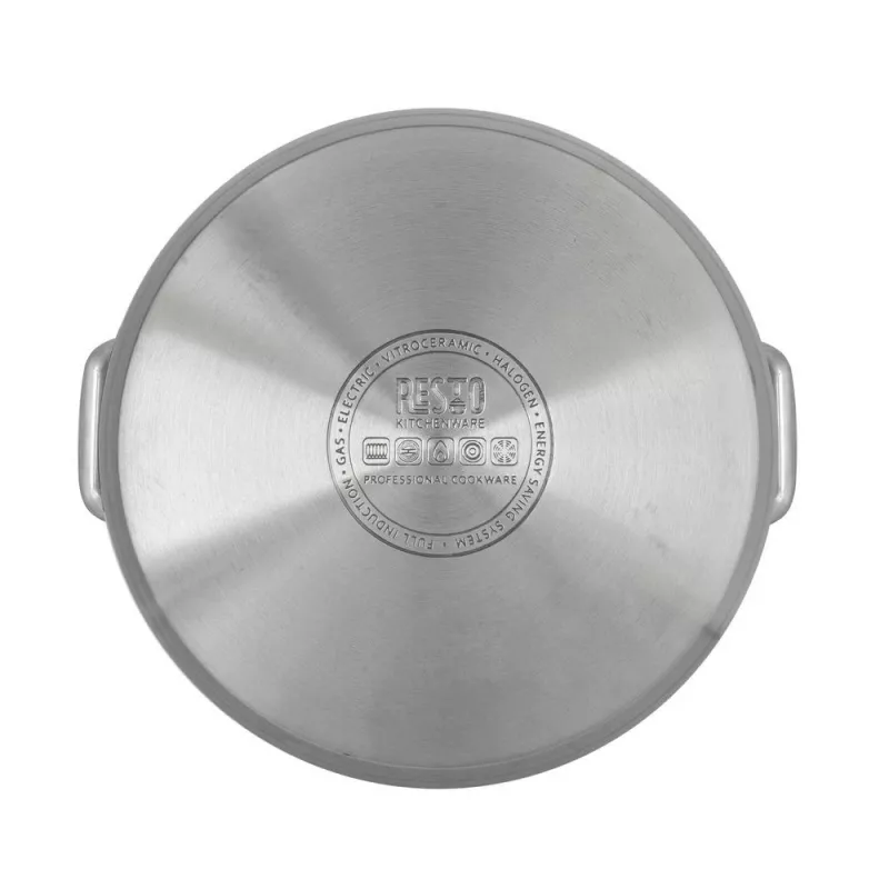 Resto Kitchenware Libra 13 L Apvalus Nerūdijančio Plieno Puodas 22 cm
