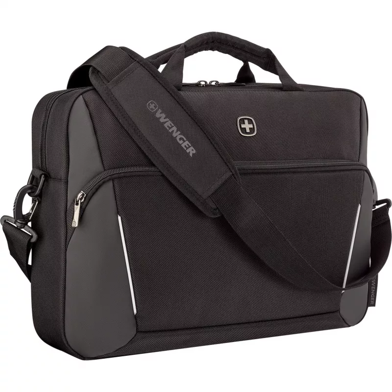 Nešiojamojo kompiuterio portfelis Wenger XE Compact Brief 16 su planšetės kišene, juodas