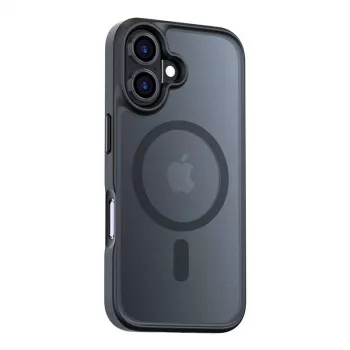 Apsauginis magnetinis dėklas Torras Guardian serijos iPhone 16 — juodas