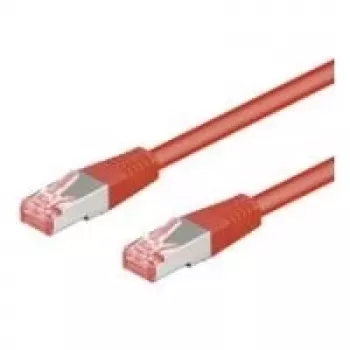 Wentronic Goobay CAT 6 komutacinis kabelis, S/FTP (PiMF), raudonas, 15 m - LSZH be halogenų, varinis (68284)