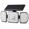 Maclean IP65 saulės energija maitinamas LED šviestuvas su judesio ir prieblandos jutikliu IP65 4W 320lm 4000K Li-ion 1200 mAh 3 darbo režimai prožektorius apsaugai sodui įėjimui HQ