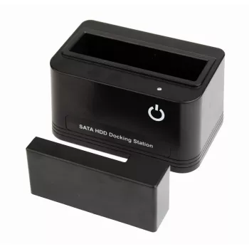 Gembird HD32-U2S-5 dokinė stotelė 2,5 ir 3,5 colio diskams USB 2.0 Type-A juoda