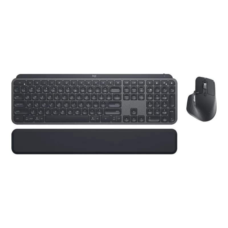 Logitech MX Keys Combo for Business - Klaviatūros ir pelės rinkinys - su foniniu apšvietimu - belaidis - Bluetooth LE - QWERTY - GB - Graphite