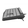 Laidinė viso dydžio klaviatūra NATEC NKL-1507 USB QWERTY US International pilka/juoda, 105 klavišai, skaitmeninė dalis
