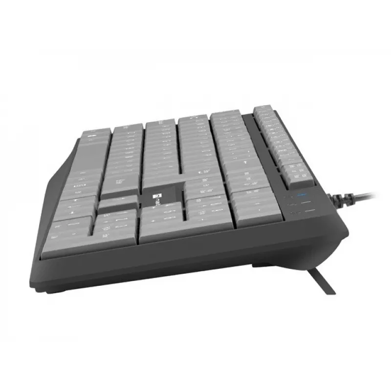 Laidinė viso dydžio klaviatūra NATEC NKL-1507 USB QWERTY US International pilka/juoda, 105 klavišai, skaitmeninė dalis