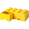 LEGO Drawer Brick 8 — geltonas (modelis 40061732) laikymo stalčius kaladėlėms ir smulkioms dalims