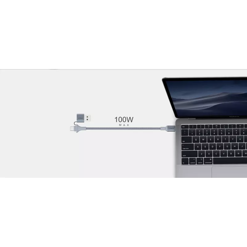 USB Type-C 2-in-1 laidas Orsen S8, 5A, 1,5 m (greitas įkrovimas / duomenys)