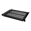 LogiLink stovas - lentyna - juoda, RAL 9005 - 1U - 48,3 cm (19 colių)