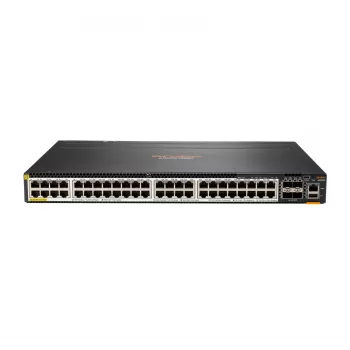 Hewlett Packard Enterprise HPE Aruba 6300M - komutatorius - L3 - valdomas - 48 x 100/1000/2,5G/5G (PoE+) + 4 x 1 Gigabit / 10 Gigabit / 25 Gigabit / 50 Gigabit SFP56 (Uplink / Stacking) -