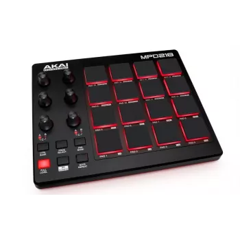 Audio maišytuvas Akai MPD218 juodas 16 pagalvėlių USB MIDI valdiklis