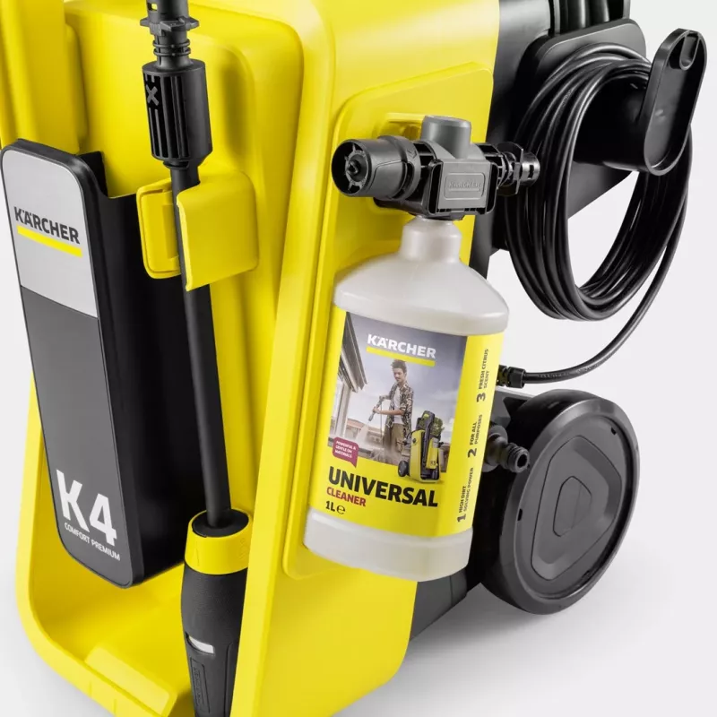 Kärcher K 4 Comfort Premium aukšto slėgio plovimo įrenginys Vertikalus Elektrinis 420 l/h Geltonas
