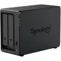NAS saugojimo serveris SYNOLOGY DP320 Stalinis R1600, 8 GB RAM, 16 TB, 2 diskų, palaiko HDD, RAID, juoda
