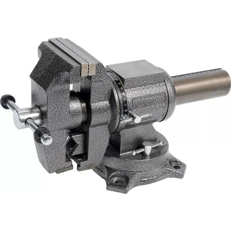 Inžinerinės spaustuvės YATO YT-6505, ketaus, 10 cm žiočių atvėrimas, pasukamas pagrindas, 11 kg