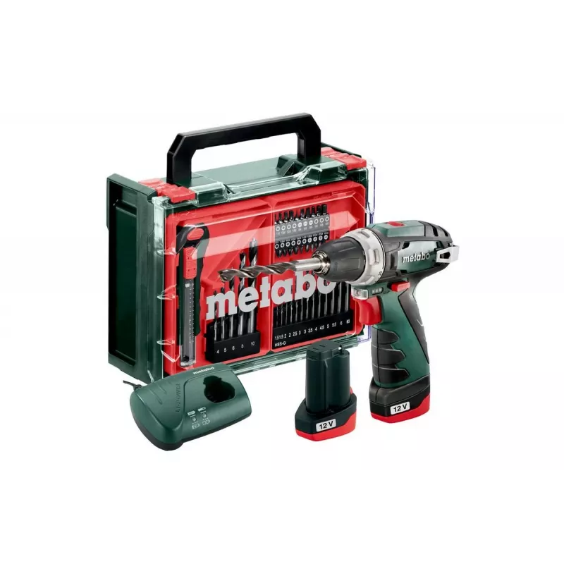 Akumuliatorinis gręžtuvas-suktuvas Metabo PowerMaxx BS Basic Set