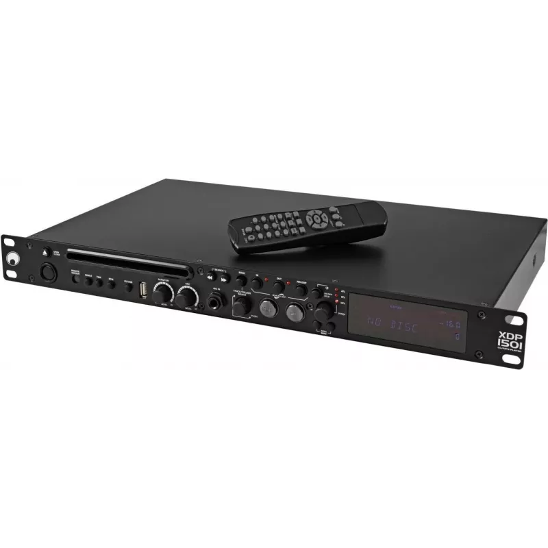 DJ CD/MP3 grotuvas Omnitronic XDP-1501 su USB atkūrimu ir žingsnio valdymu