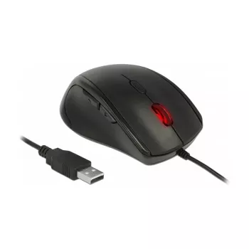 Pelė DeLOCK 12548 biuro kairiarankiams USB Type-A optinė 2400 DPI