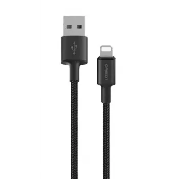 USB-A į Lightning laidas Orsen S9L 1 m 2,1 A — juodas