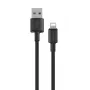 USB-A į Lightning laidas Orsen S9L 1 m 2,1 A — juodas