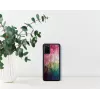 Telefono dėklas iKins Samsung Galaxy S20+ — vandens gėlių dizainas, juodas