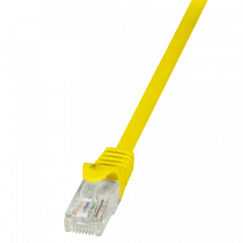 Tinklo kabelis LogiLink 1 m RJ-45 Cat5e Geltonas