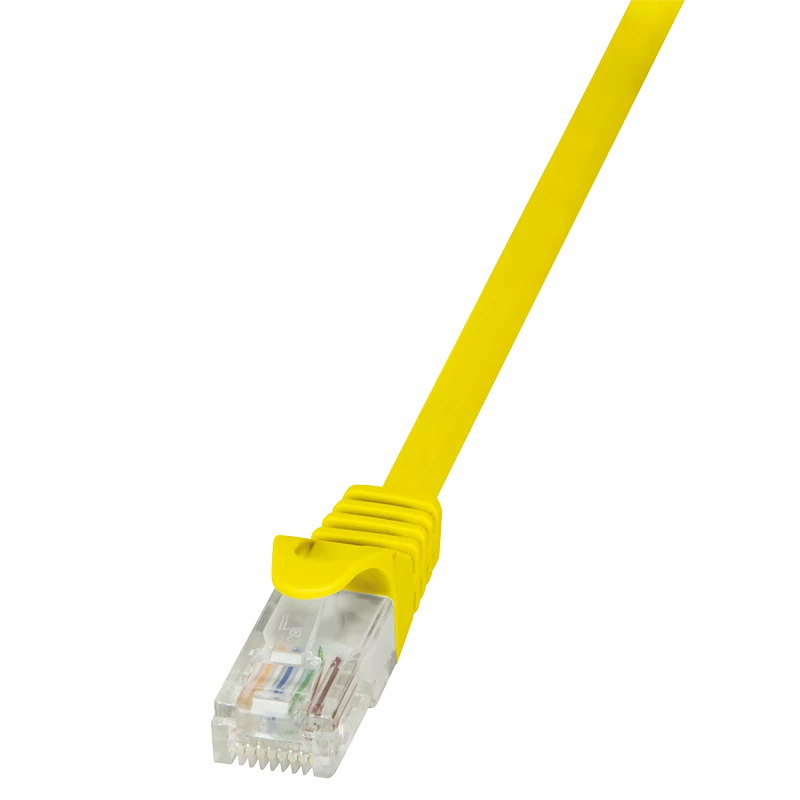 Tinklo kabelis LogiLink 1 m RJ-45 Cat5e Geltonas