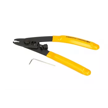 Skaidulinės optikos nuėmiklis Extralink CFS-3, skirtas 2–3 mm, 0,9 mm ir 0,125 mm skaiduloms, juodas/geltonas