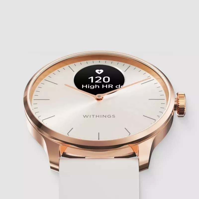 Hibridinis išmanusis laikrodis Withings ScanWatch Light Gold White