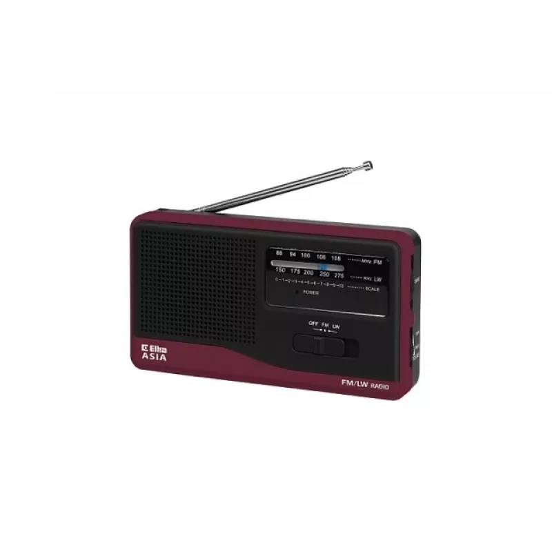 Nešiojamas radijas Eltra Asia Juoda — modelis 5907727027837, kompaktiškas AM/FM imtuvas