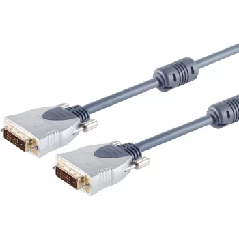 Vaizdo kabelis ShiverPeaks DVI 24+1, 2,0 m, DVI-D (dual-link) tėvas į tėvą