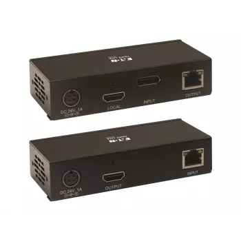 Eaton Tripp Lite Series DisplayPort į HDMI per Cat6 praplėtimo rinkinys su KVM palaikymu, 4K 60Hz, 4:4:4, USB, PoC, HDCP 2.2, iki 230 pėdų, TAA - Vaizdo/garso praplėtimas, HDMI, Di