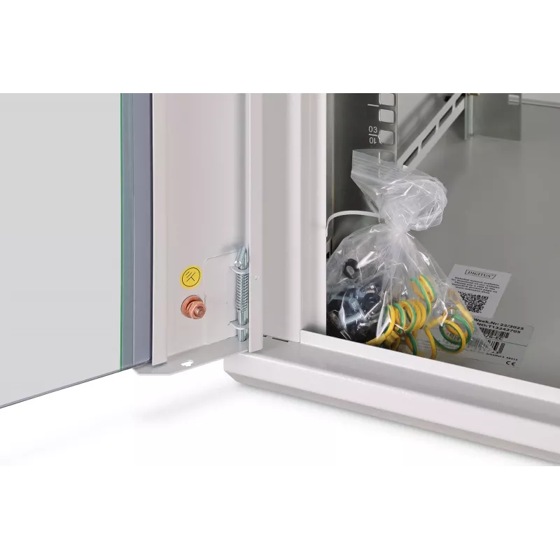 Sieninis stovas DIGITUS Dynamic-N 12U 600x600 mm IP20, raktinis užraktas, kabelių valdymas, nesumontuotas