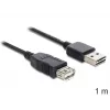 USB laidas DeLOCK EASY-USB 2.0-A 1m Juoda
