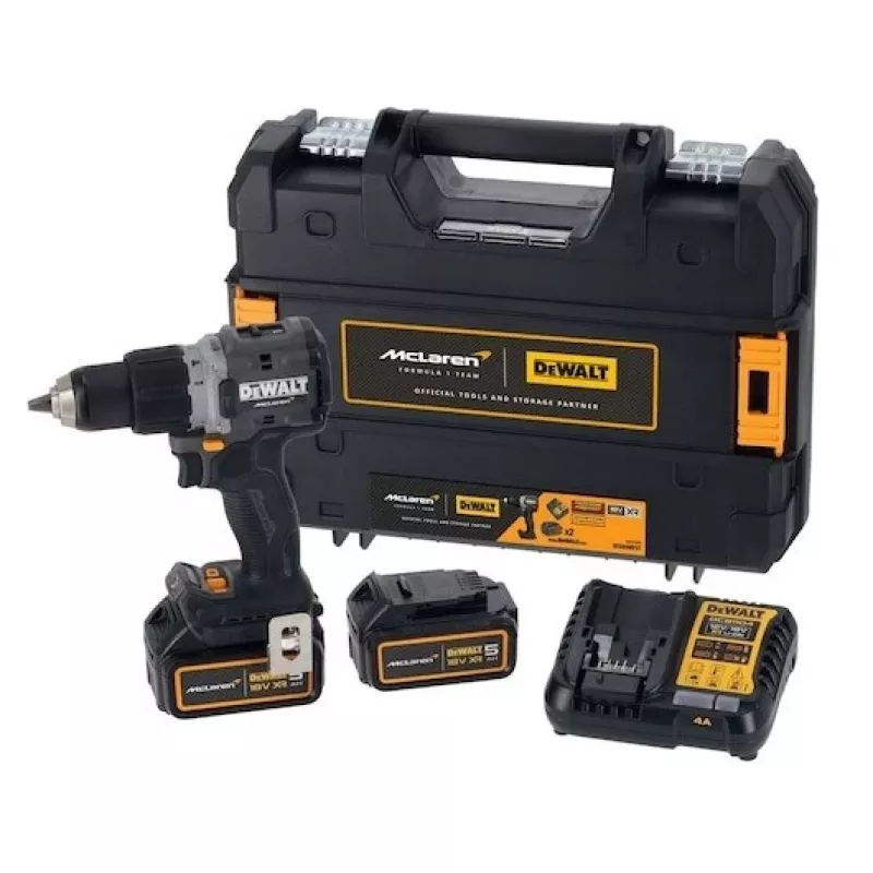 DeWalt MCLAREN DCD85MP2T gręžtuvas-suktuvas 18 V juodas, geltonas