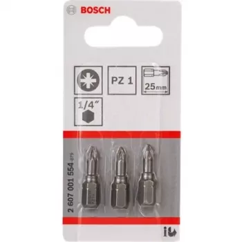 Atsuktuvo antgaliai Bosch Extra Hard 3 vnt. PZ 2 25 mm