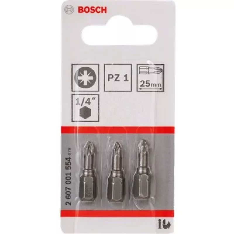 Atsuktuvo antgaliai Bosch Extra Hard 3 vnt. PZ 2 25 mm