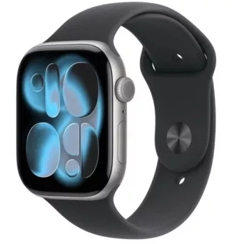 Laikrodis Series 11 GPS+Cellular 46mm Kosminė pilka aliuminio dėklas su juodu sportiniu dirželiu - M/L