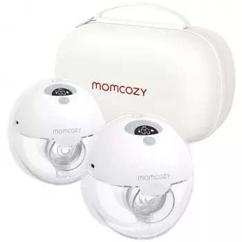 Momcozy M5 dvigubas krūties siurblys, pilkas, 160 ml